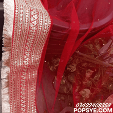 Load image into Gallery viewer, net dupatta,dupatta,phulkari dupatta,banarasi dupatta,white dupatta,dupatta online,organza dupatta,bridal dupatta,black dupatta,gold dupatta,silk dupatta,pink dupatta,red dupatta,cotton dupatta,velvet dupatta,silver dupatta,heavy dupatta,dupatta for women,ajrakh dupatta,green dupatta,chiffon dupatta,yellow dupatta,purple dupatta,maroon dupatta,chikankari dupatta,ruffle dupatta,blue dupatta,off white dupatta,dupatta for lehenga,white cotton dupatta,cotton dupatta online,navy blue dupatta,silk dupatta online,