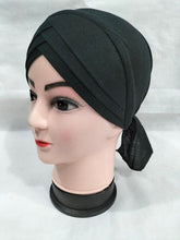 Load image into Gallery viewer, ninja cap hijab online,hijab cap with bun,fancy hijab caps,hijab bonnet,hijab inner caps online,scarf with cap,hijab with inner cap,scarf inner ca