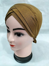 Load image into Gallery viewer, ninja cap hijab online,hijab cap with bun,fancy hijab caps,hijab bonnet,hijab inner caps online,scarf with cap,hijab with inner cap,scarf inner ca