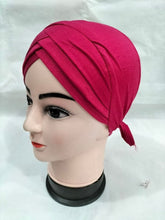 Load image into Gallery viewer, ninja cap hijab online,hijab cap with bun,fancy hijab caps,hijab bonnet,hijab inner caps online,scarf with cap,hijab with inner cap,scarf inner ca