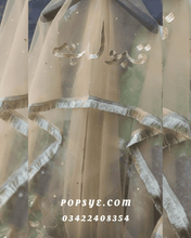 Load image into Gallery viewer, net dupatta with golden border,net embroidery dupatta online,net fabric dupatta,net fabric for dupatta,net fancy dupatta,Net dupatta design 2026, latest net dupatta styles, embroidered net dupatta, bridal net dupatta design, fancy net dupatta for weddings, heavy work net dupatta, party wear net dupatta, Pakistani net dupatta trends, Indian net dupatta online, soft net dupatta designs, net dupatta with lace border, 