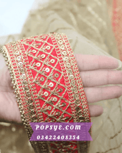 Load image into Gallery viewer, trending dupatta designs 2026,net gold dupatta,golden dupatta net,golden net dupatta,Net dupatta design 2026, latest net dupatta styles, embroidered net dupatta, bridal net dupatta design, fancy net dupatta for weddings, heavy work net dupatta, party wear net dupatta, Pakistani net dupatta trends, Indian net dupatta online, soft net dupatta designs, net dupatta with lace border, designer net dupatta collection, luxury net dupatta styles, net dupatta for lehenga, net dupatta for salwar kameez,