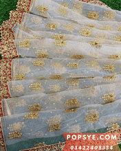 Load image into Gallery viewer, white colour net dupatta,white dupatta net,white embroidered net dupatta,white net chunni,white net dupatta for lehenga,white net dupatta online,white net dupatta online shopping,white net dupatta under 200,white net dupatta with embroidery,white net dupatta with mirror work,white net dupatta with pearls,white net embroidered dupatta,white net heavy dupatta,Net dupatta design 2026, latest net dupatta styles, embroidered net dupatta, bridal net dupatta design, fancy net dupatta for weddings, heavy work net