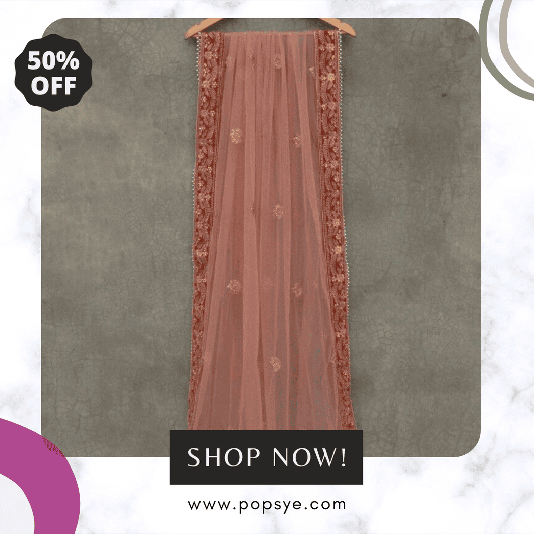 Pink net bridal dupatta, bridal pink dupatta, net dupatta for bride, pastel bridal dupatta, blush pink bridal dupatta, net dupatta for Nikkah, wedding dupatta in pink, fancy pink dupatta, bridal dupatta online Pakistan, embellished pink net dupatta,net dupatta,dupatta,phulkari dupatta,banarasi dupatta,white dupatta