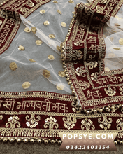 Load image into Gallery viewer, white dupatta net,white embroidered net dupatta,white net chunni,white net dupatta for lehenga,white net dupatta online,white net dupatta online shopping,Net dupatta design 2026, latest net dupatta styles, embroidered net dupatta, bridal net dupatta design, fancy net dupatta for weddings, heavy work net dupatta, party wear net dupatta, Pakistani net dupatta trends, Indian net dupatta online, soft net dupatta designs, net dupatta with lace border, designer net dupatta collection, luxury net dupatta styles, 