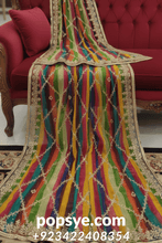 Load image into Gallery viewer, Mehndi &amp; Mayun Multi-Color Dupatta