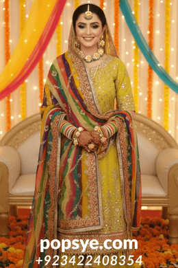 Mehndi & Mayun Multi-Color Dupatta