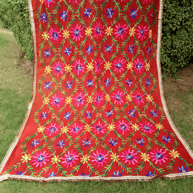 phulkari dupatta with plain suits 2.5 meter for women Buy Online - popsye.com