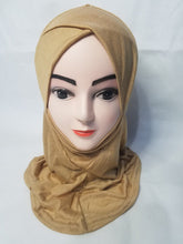 Load image into Gallery viewer, ninja hijab cap,net hijab caps,ninja cap hijab online,hijab cap with bun,fancy hijab caps,hijab bonne