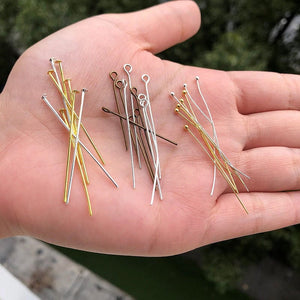 560 PCS Gold Silver Color Stainless Steel Flat/Ball Head Pins