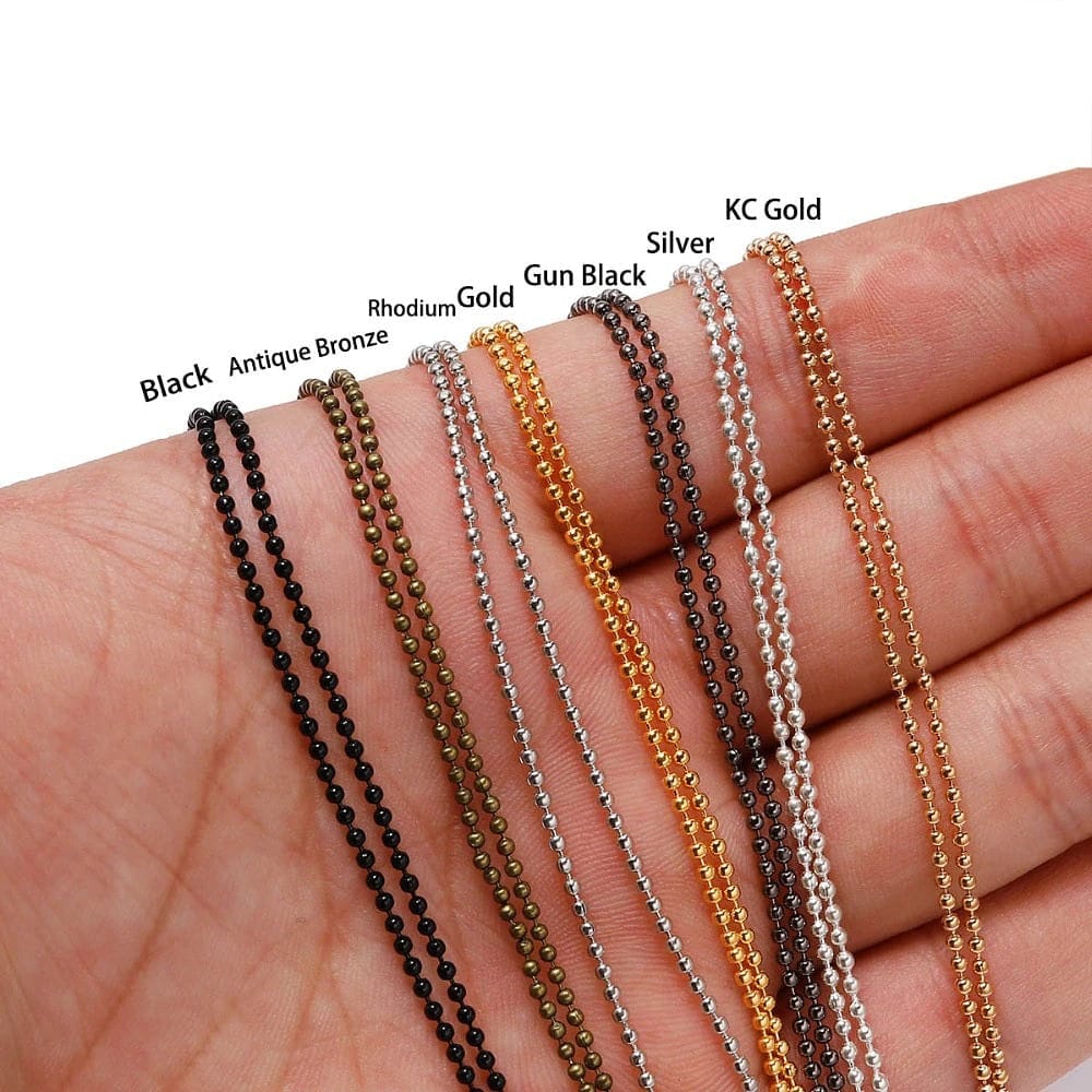 8 yards ball bead chains,ball chain price,gold chain with balls,stainless steel bead chain,ball chain for jewellery making,stainless ball chain,ball chain silver - popsye.com