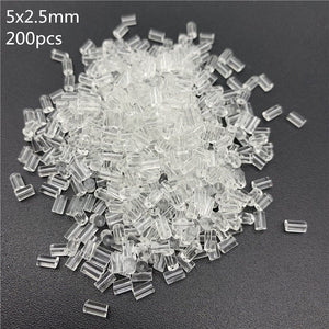 200pcs 3/4/5/6MM Soft Silicone Rubber Earring Back Stoppers For Stud Earrings DIY Jewelry Making Earring Findings Accessories - popsye.com