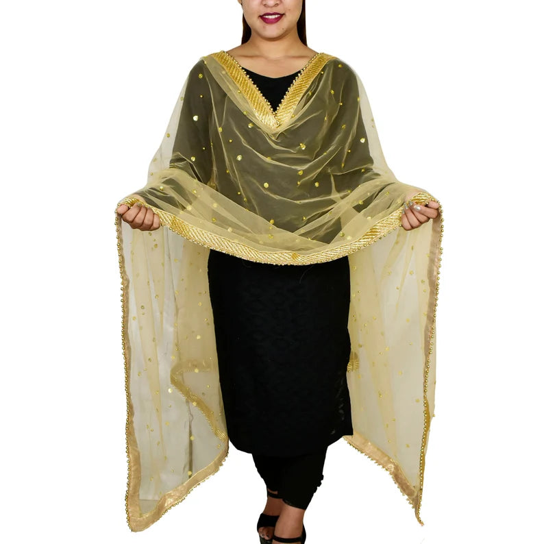 dupatta Tagged plain black suit with heavy dupatta popsye