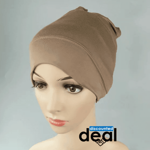 Brown hijab under scarf caps band Tube style for women - popsye.com