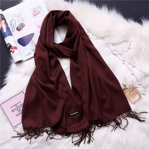 brown Scarves for women mufflers for women scarf pashmina shawl Online - popsye.com