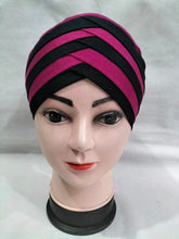 Load image into Gallery viewer, scarf inner cap,hijab net caps,criss cross hijab cap,underscarf bonnet,cap on hijab,black hijab cap,under hijab bonnet,hijab and cap