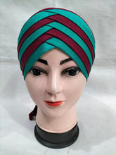 Load image into Gallery viewer, scarf inner cap,hijab net caps,criss cross hijab cap,underscarf bonnet,cap on hijab,black hijab cap,under hijab bonnet,hijab and cap