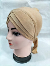 Load image into Gallery viewer, ninja cap hijab online,hijab cap with bun,fancy hijab caps,hijab bonnet,hijab inner caps online,scarf with cap,hijab with inner cap,scarf inner ca