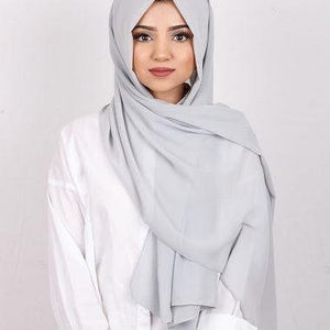 Grey scarf Scarves for womens  Stoles for womens scarf for womens shawls online scarves and stoles chiffon - popsye.com