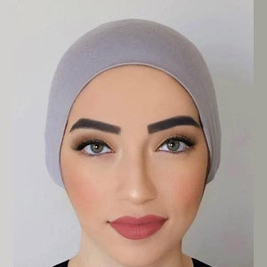 Light Grey hijab caps online for women buy under hijab bonnet hijab and cap - popsye.com