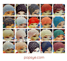 Load image into Gallery viewer, pack of 3 net hijab with inner cap,scarf inner cap,hijab net caps,criss cross hijab cap,underscarf bonnet,cap on hijab - popsye.com