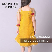 Load image into Gallery viewer, cotton frocks for girls ,cotton frocks for kids ,baby cotton dress ,handmade baby cotton frocks ,cotton ki frock ,cotton frock for baby girl ,white cotton frock for baby girl ,cotton ke frock