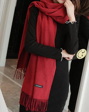 Load image into Gallery viewer, Red ladies scarf stole scarf scarves online Large Size Scarves Online - popsye.com