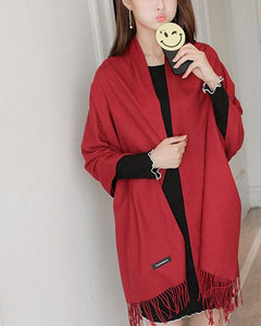 Red ladies scarf stole scarf scarves online Large Size Scarves Online - popsye.com