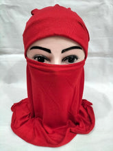 Load image into Gallery viewer, ninja hijab cap,net hijab caps,ninja cap hijab online,hijab cap with bun,fancy hijab caps,hijab bonnet,hijab inner caps online,scarf with cap,hijab with inner cap,scarf inner cap,hijab net caps,criss cross hijab cap,underscarf bonnet