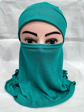 Load image into Gallery viewer, ninja hijab cap,net hijab caps,ninja cap hijab online,hijab cap with bun,fancy hijab caps,hijab bonnet,hijab inner caps online,scarf with cap