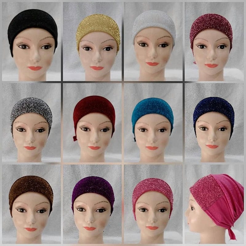 pack of 12 moon light underscarf caps bandana hijab underscarf,turban hijab cap,silk hijab underscarf,hijab lace under cap,hijab bonnet caps uk,under hijab head and neck cover,turban undersca
