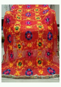 punjabi phulkari dupatta price 2.5 meter for women Buy Online - popsye.com