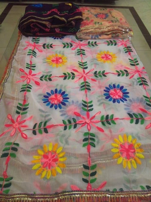 punjabi suits with phulkari dupatta 2.5 meter for women Buy Online - popsye.com