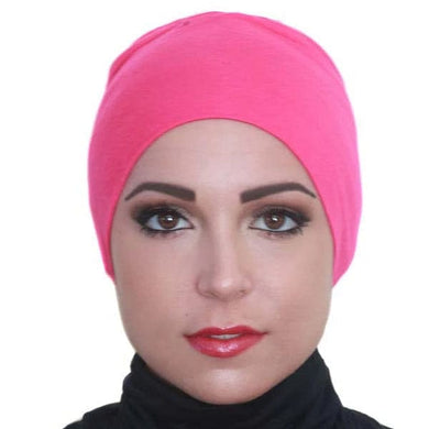 Pink Women inner cap for hijab scarf cap hijab caps online underscarf hijab undercap - popsye.com