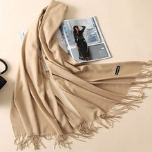 Load image into Gallery viewer, Beige Skin scarves for women muffler for women scarf cape shawl ladies scarf stole scarf scarves online - popsye.com