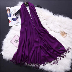 Purple Scarves for women mufflers for women branded shawl  silk shawls online  woolen shawl online  beige scarf  pure pashmina shawl price  buy scarf  womens neck scarves - popsye.com