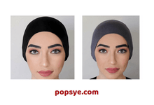 Load image into Gallery viewer, pack of 2 head cap for hijab,hijab underscarf online shop,inner hijab,hijab caps and pins,hijab hat,hijab caps online shopping,underscarf cap,hijab bonnet caps,ninja underscarf,ninja hijab ca