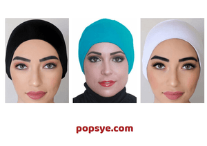 pack of 3 ninja cap hijab online,hijab cap with bun,fancy hijab caps,hijab bonnet,hijab inner caps online,scarf with cap - popsye.com