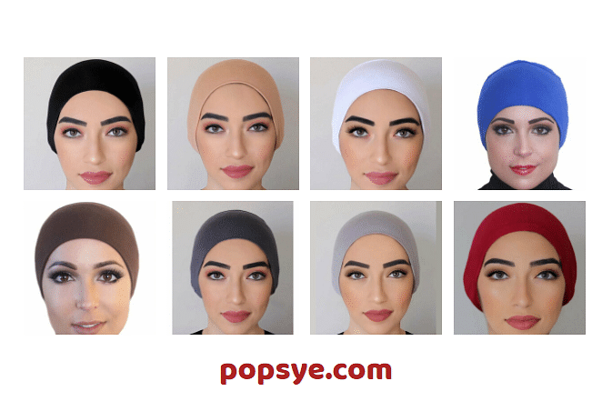 pack of 8 hijab hats online,lace hijab cap,hijab swim cap,head scarf cap,hijab and hat,ninja hijab underscarf,inner cap of hijab - popsye.com